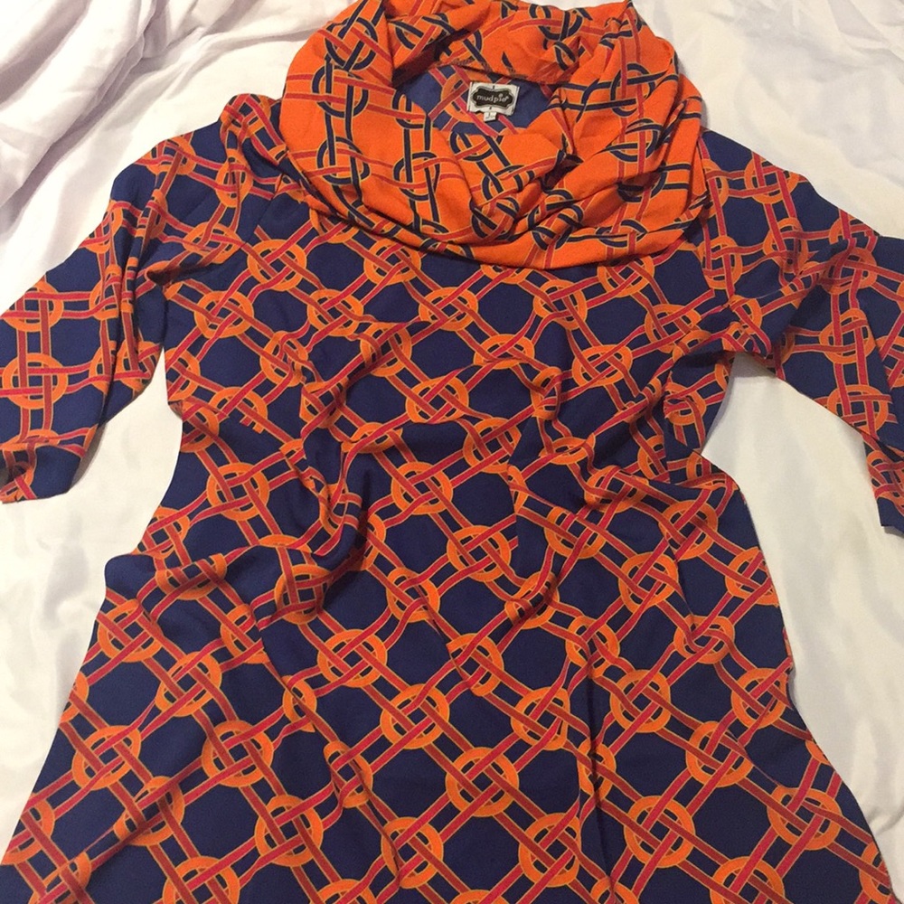 Mud pie scarf style dress size large